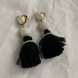 Roberta Roller Rabbit Black and White Earrings